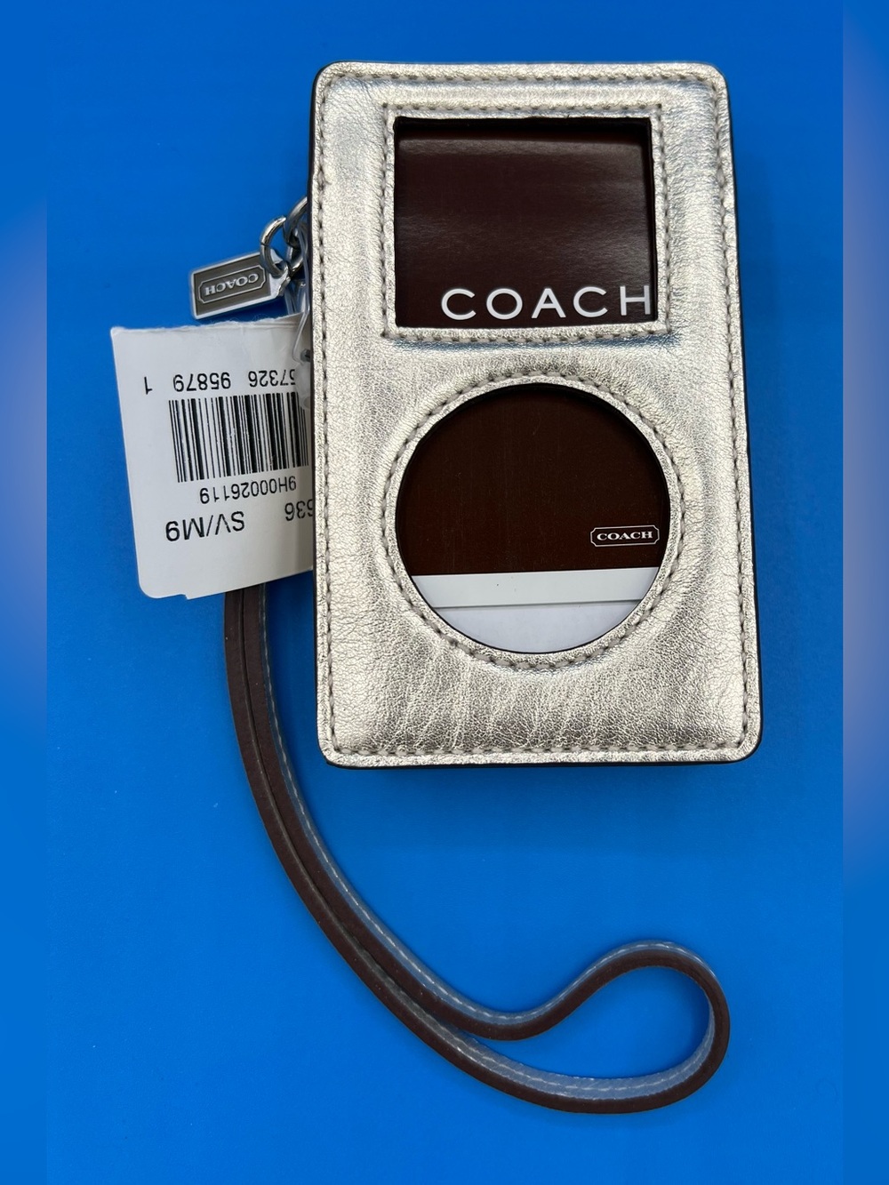 Coach Vintage Metallic Leather iPod Case, NWT